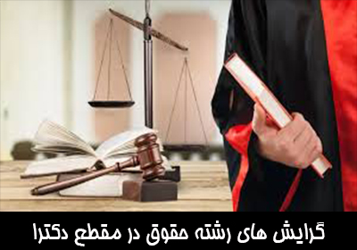 گرایش های رشته حقوق در مقطع دکترا