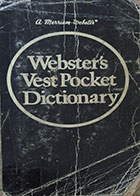 کتاب دست دوم Websters Vest Pocket Dictionary