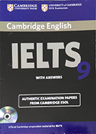کتاب دست دوم Cambridge English IELTS 9 with answers 