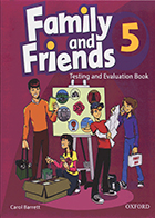 کتاب Family and Friends 5 Testing and Evaluation Book - کاملا نو