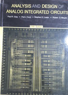  کتاب دست دوم analysis and design of analog integrated circuits-نویسنده paul r.gray 