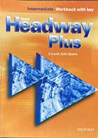 کتاب دست دوم New Headway plus Intermediate workbook  -نوشته دارد