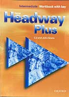 کتاب دست دوم New Headway plus Intermediate workbook  -نوشته دارد