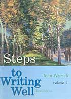 کتاب دست دوم Steps to Writing Well 10th Edition Volume 1 By Jean Wyrick -در حد نو