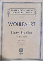 کتاب دست دوم WOHLFAHRT SIXTY STUDIES FOR THE VIOLIN