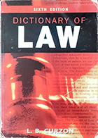 کتاب دست دوم Dictionary of Law تالیف l.b. Curzon